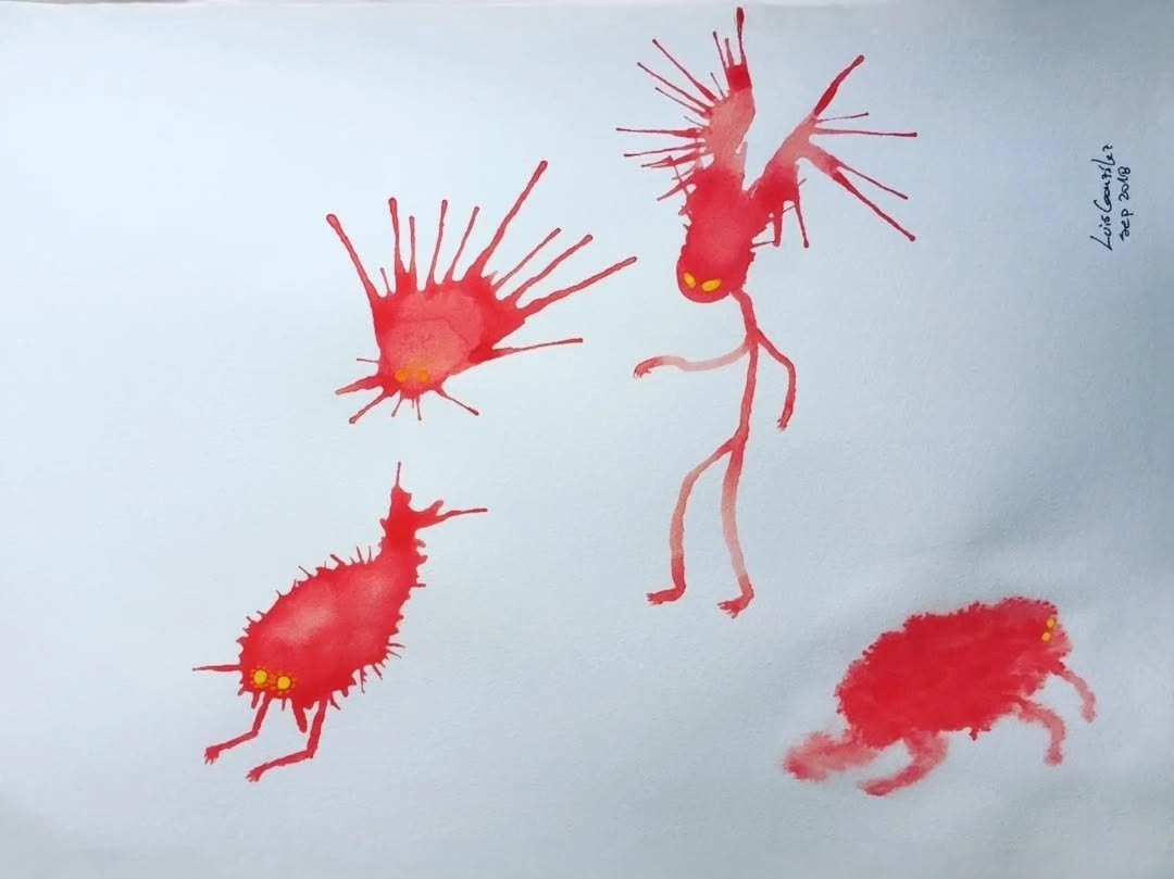 Watercolor creatures